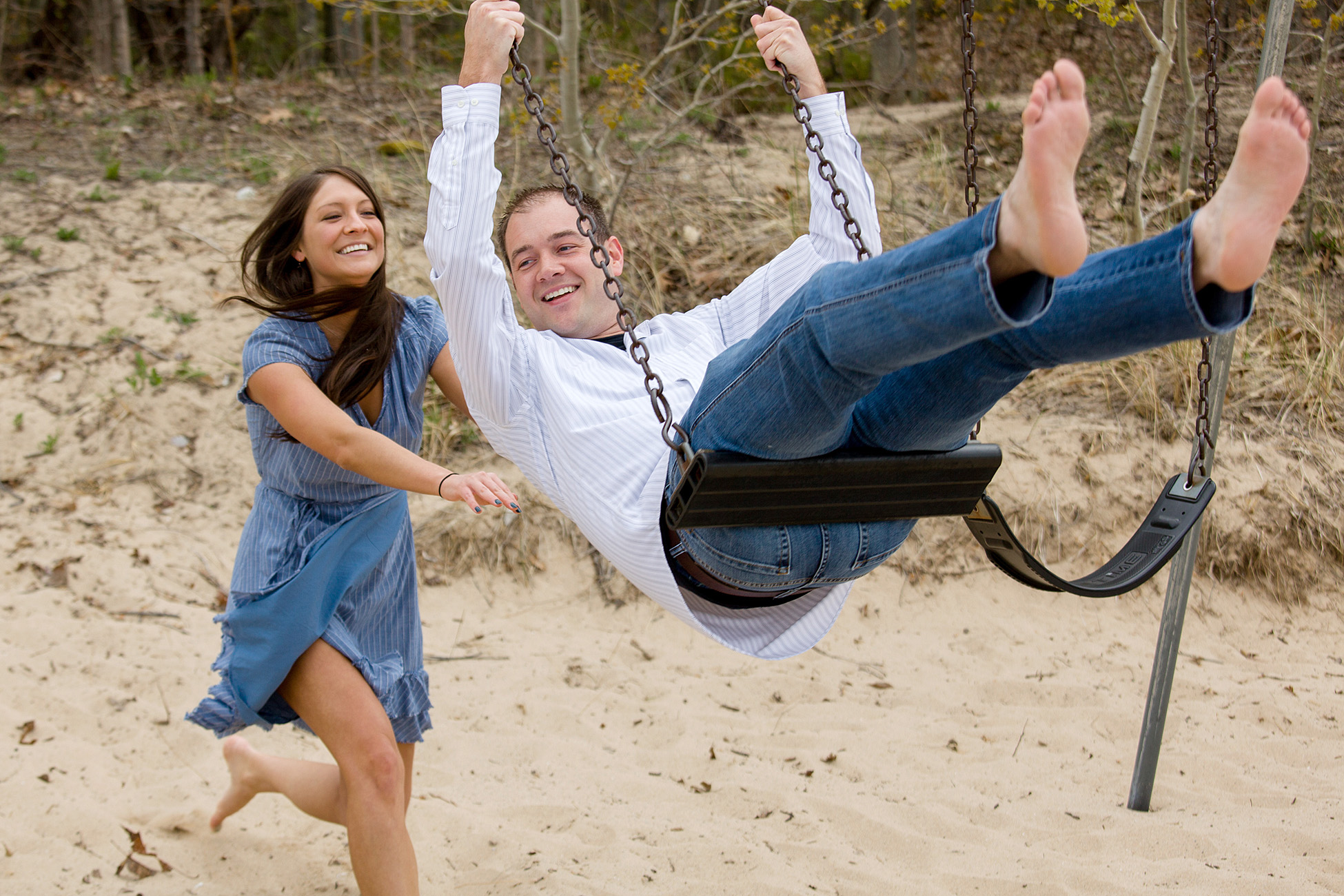 An Old Mission Engagement by photographer Thomas Kachadurian